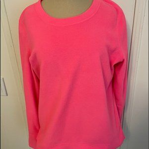 Bright pink pullover sweatshirt by Tek Gear, Sz L Large